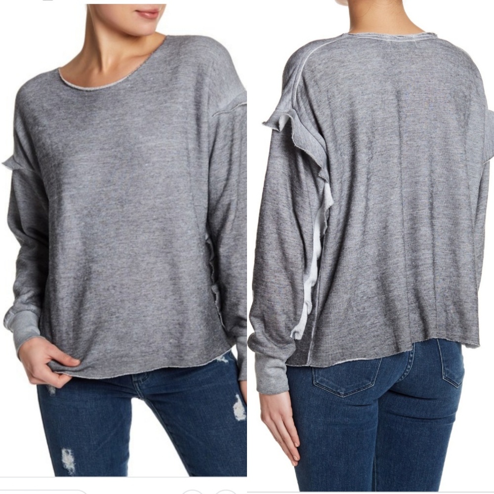 Wildfox Gray Crew Neck Sweater